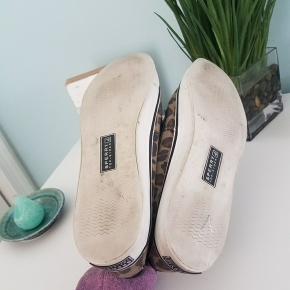 Leopard print Sperry topsider shoes - Picture 4 of 6